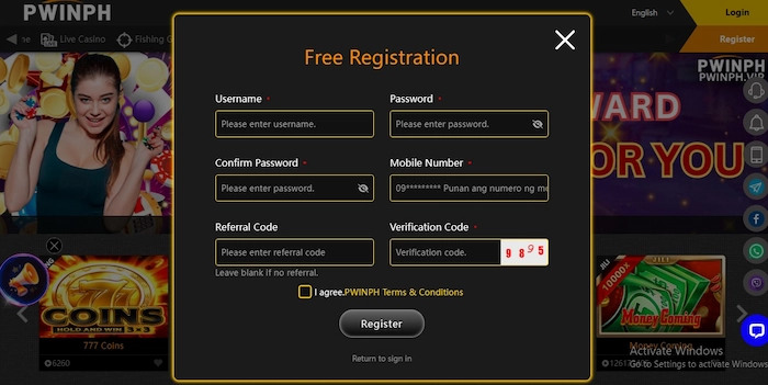 BWINPH Registration Terms and Conditions